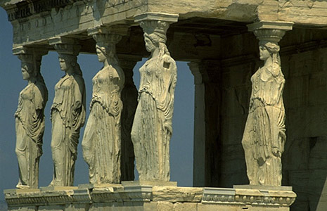 ancient athens - acropolis erechtheion