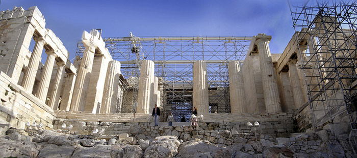 ancient athens - propylaea acropolis