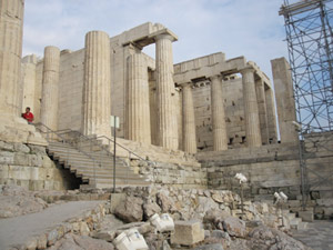 ancient athens - propylaea acropolis